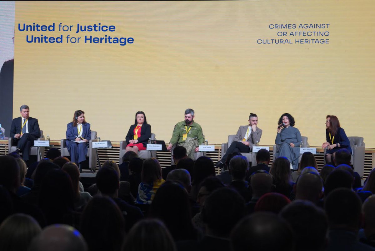 @EUAM_Ukraine supports the #UnitedForHeritage Conference to stand united with Ukraine in defence of her cultural heritage. Amid the Russian onslaught, EUAM is committed to supporting the investigation and prosecution of crimes against Ukrainian cultural heritage.