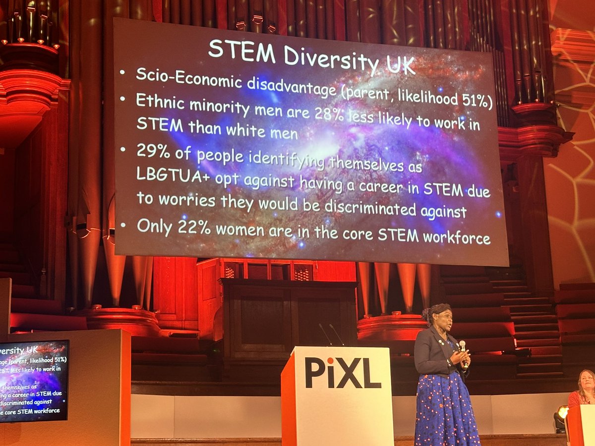 Those who know me, know that ‘when I grow up’ I want to be an astronaut 👩‍🚀 so it has been unbelievable to listen to the truly amazing and impressive Dame Dr Maggie Adhering-Pocock @ThePiXLNetwork #sciencefestival #wow #awesome