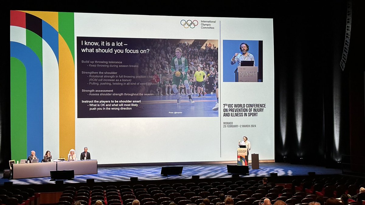 @RodWhiteley @ShoulderGeek1 @boettcher_craig @LoriMichener @martinasker instruct the young athletes to be « shoulder smart »
Older athletes know their body and what is normal or not a bit more, but help the younger ones understand if it stays for a few days, it certainly won’t go away !

#MonacoConference24