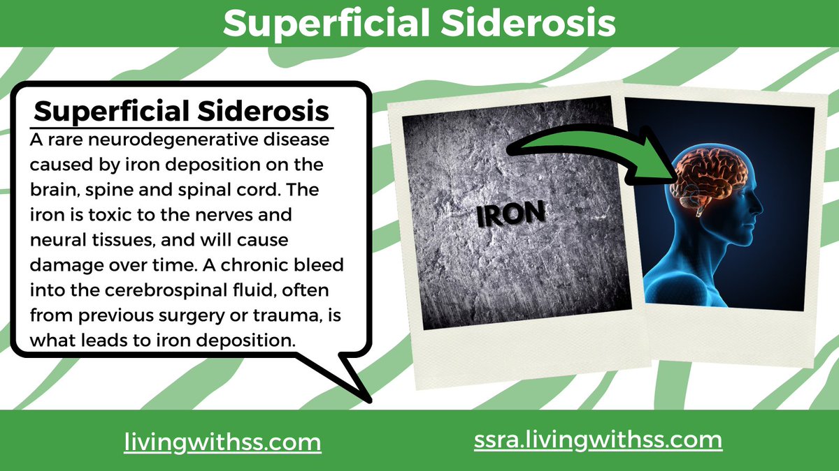 What is #superficialsiderosis ?

#RareDisease 

@LivingwithSS