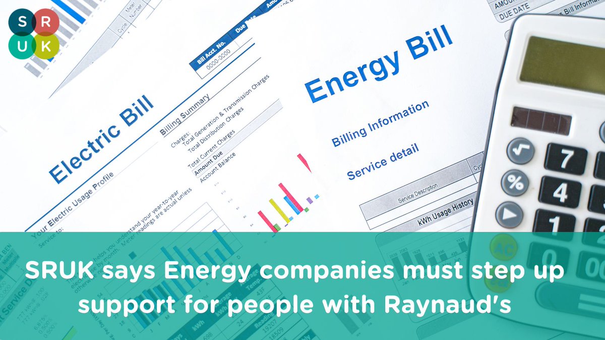 As high bills continue to threaten the health of those living with debilitating conditions like Raynaud's; SRUK is appealing to energy companies to provide financial assistance to them. Find out more: bit.ly/3Td0vIX #CostofLiving #EnergyBills #Raynaud's