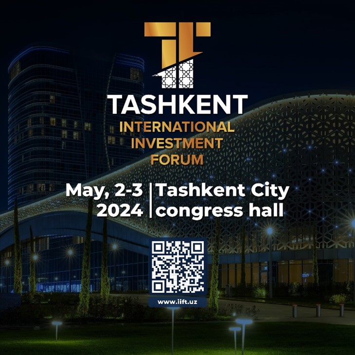 Uzbekistan has opened registration for the third Tashkent International Investment Forum Online registration for TMIF-2024 is available on the website iift.uz and will last until April 25, 2024