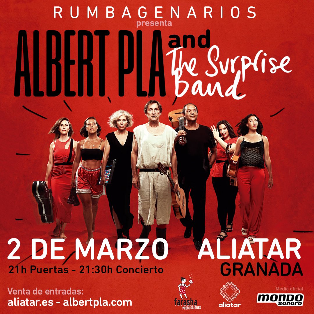 RumbaGENARIOS en #Granada Últimas entradas disponibles en aliatar.es