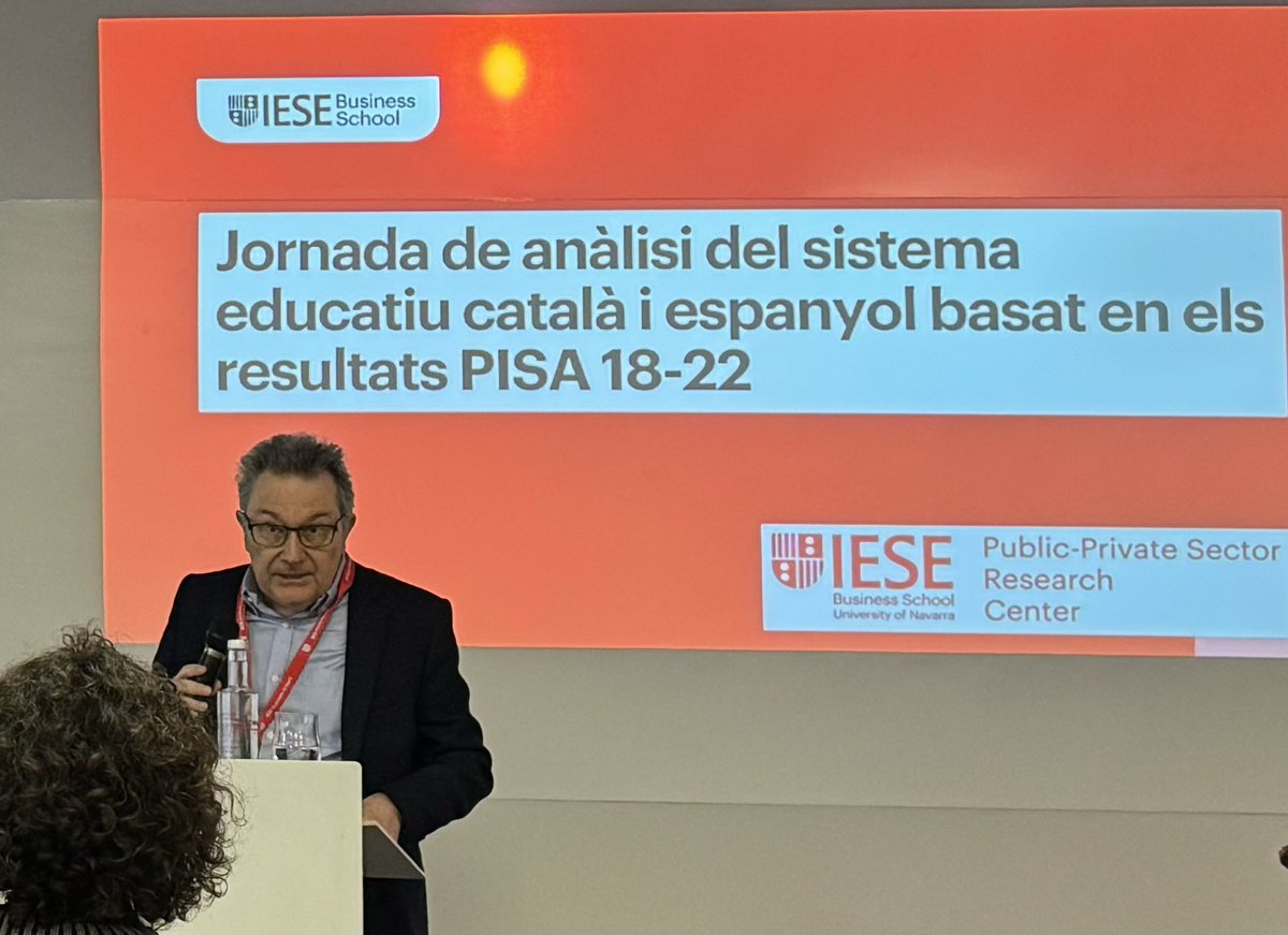 A #IESE analitzant els resultats de #PISA i com podem millorar