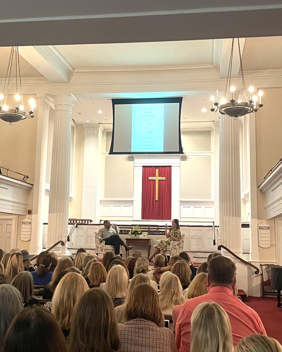 A wonderful night talking about all the good that God does. It was truly a joy to chat with my dear friend @SavannahGuthrie about her personal and touching new book, #mostlywhatgoddoes. Congratulations on this huge accomplishment and the conversations you’ve started.