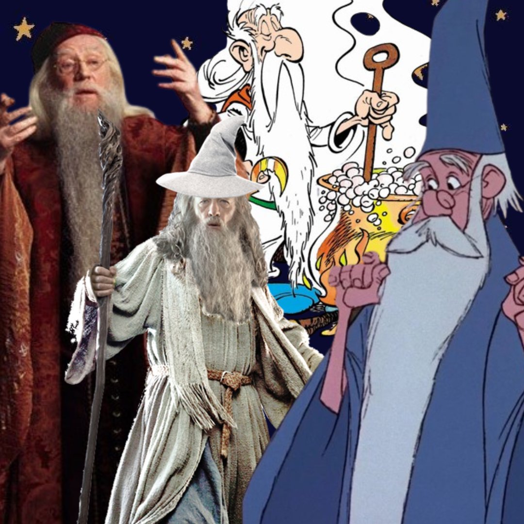 🧙‍♂️ ¿Te suena de algo la imagen de un hombre mayor con propiedades mágicas y una larga barba blanca? 

Se trata del estereotipo de mago en la fantasía. Personajes como Dumbledore, Gandalf o Merlín cumplen estas características. Y todas parten de la cultura celta. ¡Hilo! 🧵