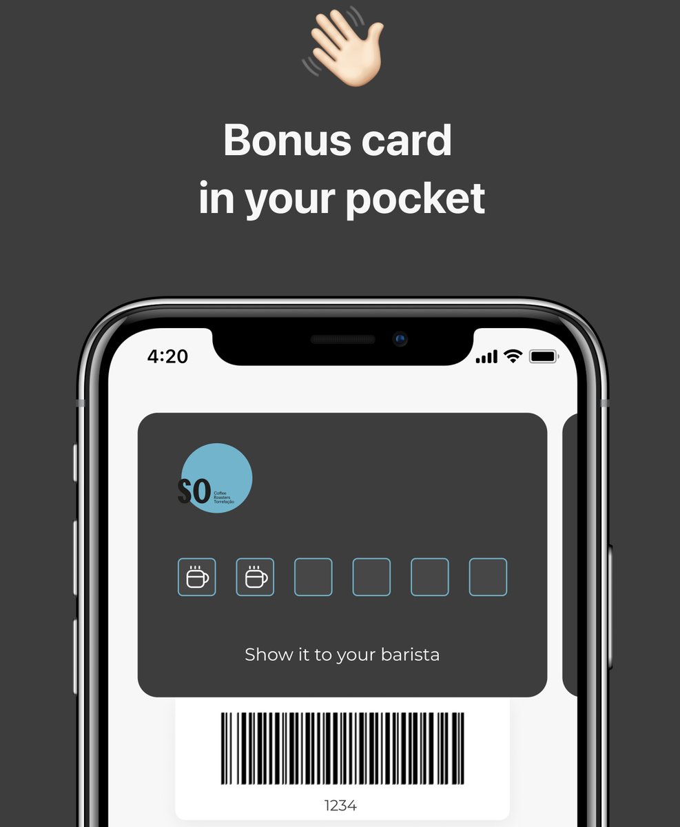 PavelSkinner's tweet photo. OK, guys!
It's our first launch in Portugal 🇵🇹🎉
Today we're starting together with SO Coffee Roasters ☕️
Digital loyalty cards from @midlo are now available to all SO guests in Porto and Lisbon 😄
Keep it up!
#buildinpublic https://t.co/f1HHOCplHU
