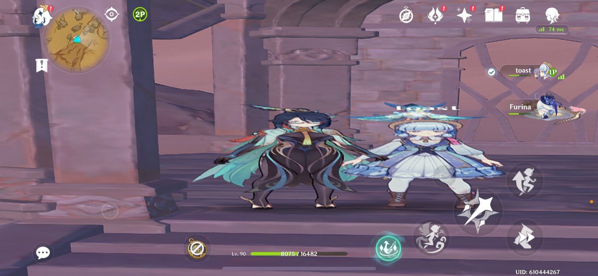 atarayii's tweet photo. my genshin rotated again today in co-op lmao #genshin https://t.co/gjd5AOGFCy