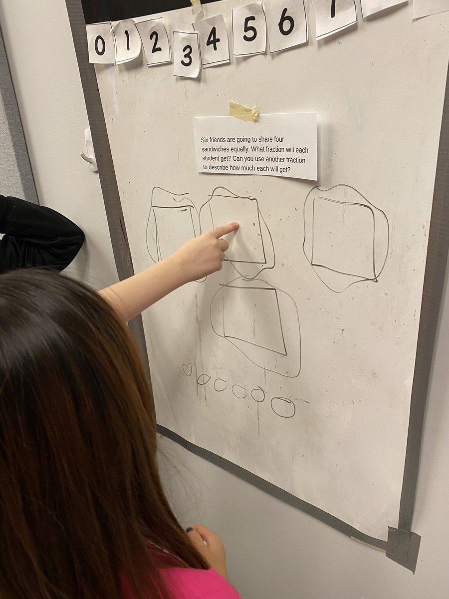 MsMacInClass's tweet image. 2C and 2/3A had busy minds as they worked on representing and solving some fraction problems together. #thinkingclassroom @Wipebook