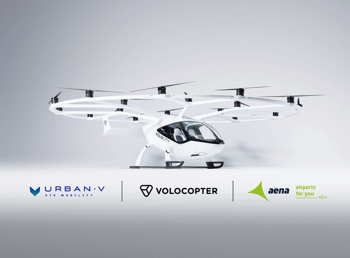 Volocopter joins forces with @AENA and #UrbanV into bringing UAM to Spain, and exploring the multiple use cases present in the country to create a pilot ecosystem where the residents can reap the benefits of urban sustainable mobility. Link here: bit.ly/3V0sugo
