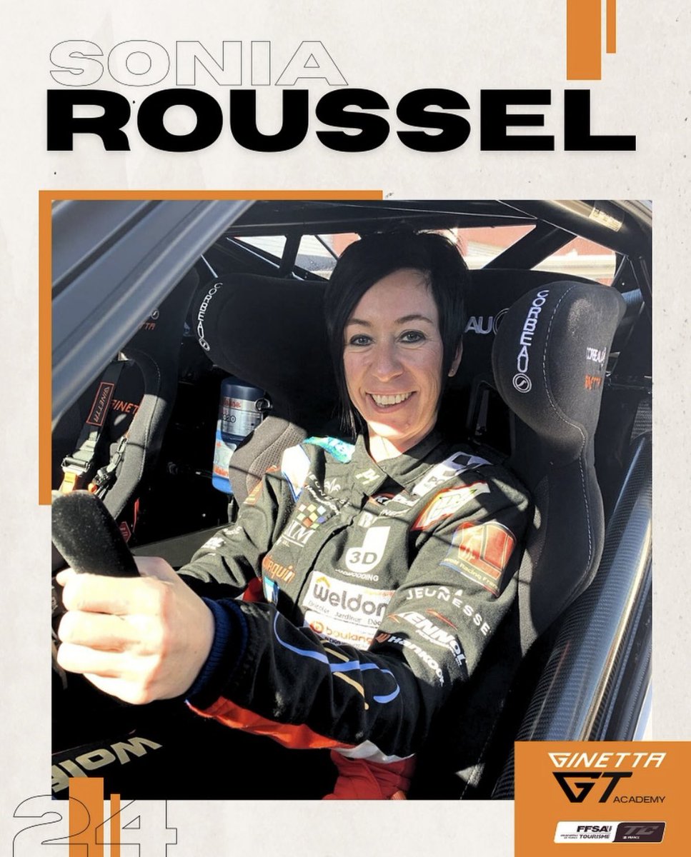📣ANNONCE📣

Première féminine sur la grille du #FFSATourisme cette saison, Sonia Roussel rejoins la Ginetta GT Academy avec l’équipe Styl&amp;Grip🔥

Rendez vous dès le 28 mars pour le lancement de cette saison lors des Coupes de Pâques 🐣