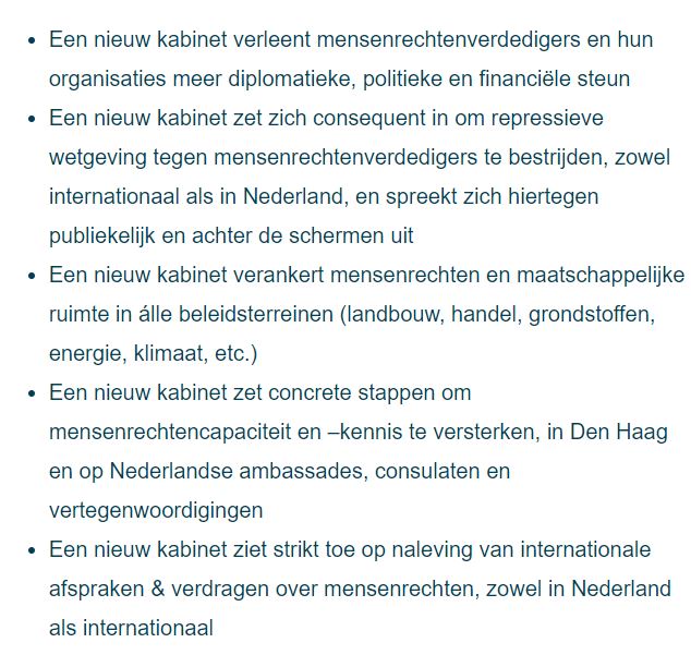 "We roepen de onderhandelende partijen op om verdere erosie van burgerrechten en van de rechtsstaat te voorkomen, internationaal, in Europa én in Nederland.

- Breed Mensenrechten Overleg in brief aan <a href="/kimputters/">Kim Putters</a>⤵️

bmoweb.nl/bmo-aanbevelin…
#Kabinetsformatie