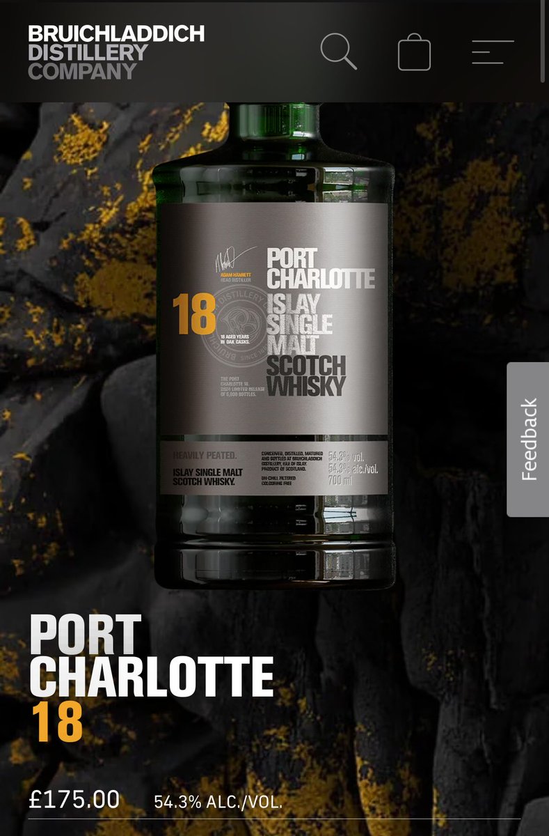 Port Charlotte 18 at £175?