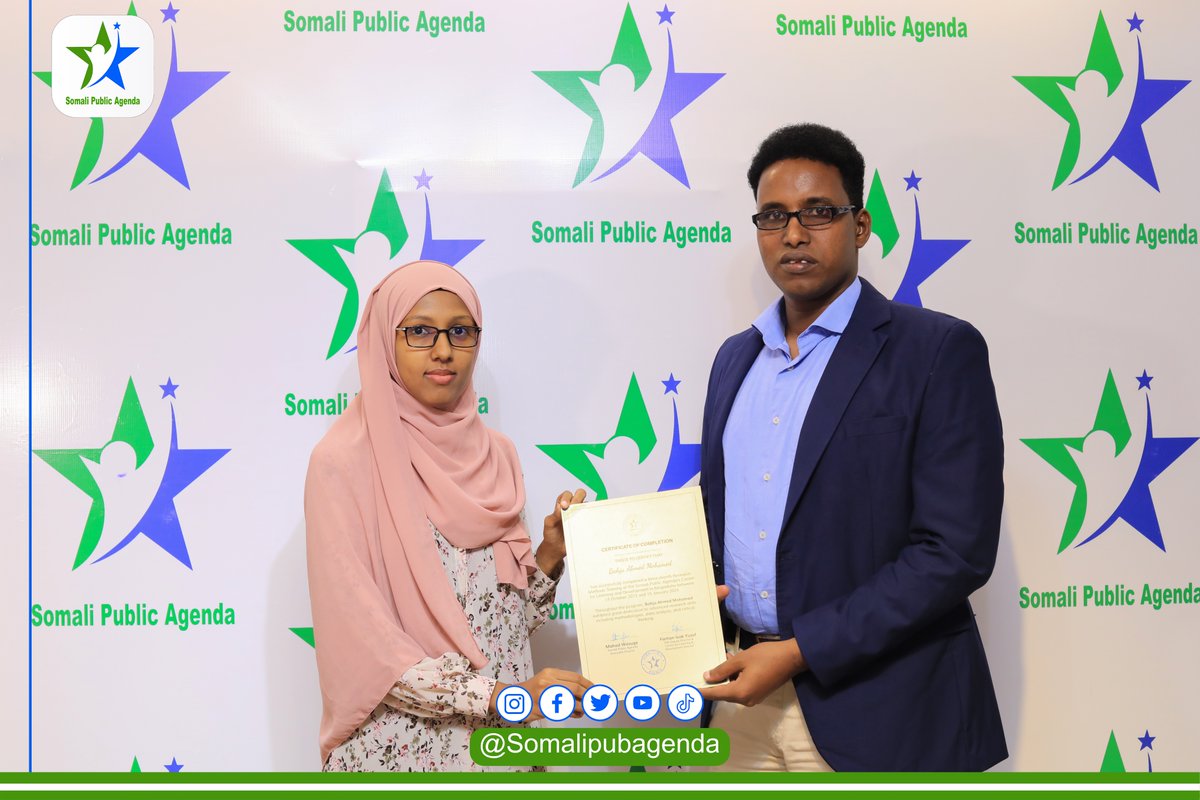 We have successfully completed a 3-months-long practical research training course for young researchers in #Mogadishu. We are grateful to two of our fellows @PeteChonka, @MYGarre, and @somalipubagenda Executive Director @MahadWasuge who co-facilitated the training.