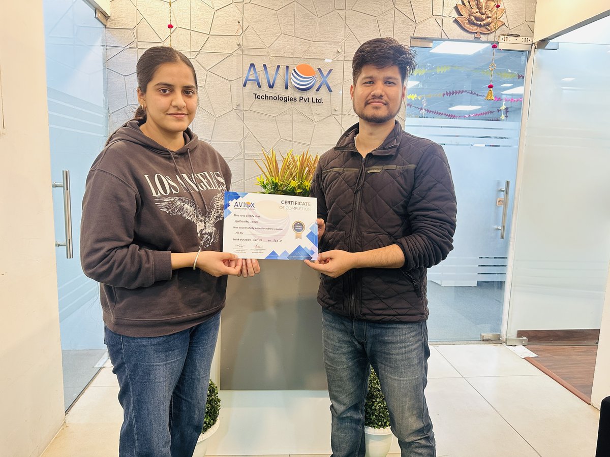 AvioxT's tweet photo. 🌟 Completion of MERN Stack Training by Harsimran ! 🚀🎓

As you steps into the next chapter of their #professionaljourney, we extend our #bestwishes for a future filled with exciting #opportunities, innovative projects, and continued success. 😃 👍

#Training #Trainingcompletion https://t.co/1GObwv9QVU