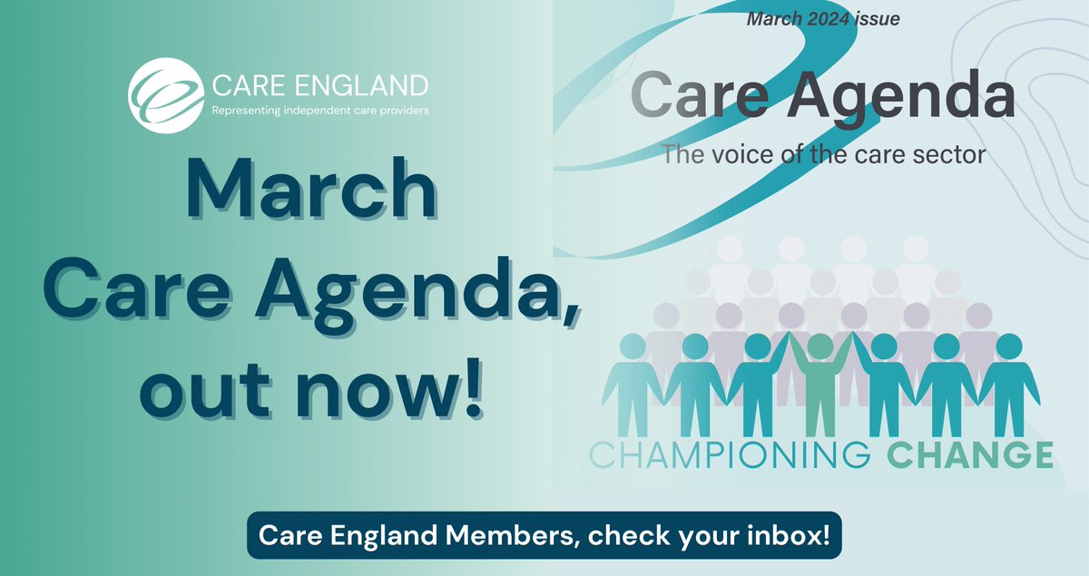 Care England π (@careengland) on Twitter photo Don't miss articles from social care leaders in the #MarchCareAgenda:
β‘ <a href="/apetitouk/">apetito</a> on food waste costing you money
β‘ <a href="/TheOutstandingS/">The Outstanding Society</a> on careers in care
β‘ <a href="/concerts_carers/">Concerts for Carers</a> on Uniting Through Harmony
Care England members - check you inbox to read them in full! Don't miss articles from social care leaders in the #MarchCareAgenda:
β‘ <a href="/apetitouk/">apetito</a> on food waste costing you money
β‘ <a href="/TheOutstandingS/">The Outstanding Society</a> on careers in care
β‘ <a href="/concerts_carers/">Concerts for Carers</a> on Uniting Through Harmony
Care England members - check you inbox to read them in full!