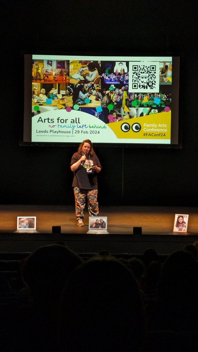 We're here today at the @familyarts1 Family Arts Conference today at @LeedsPlayhouse! Looking forward to a jam-packed day with sessions and panels championing inclusion #ArtsForAll #FAConf24 🎭🎨🫂