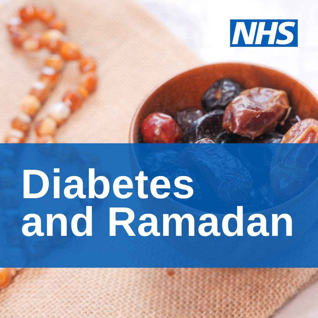 If you take certain tablets or insulin, fasting during #Ramadan carries the risk of low blood sugars. This means it’s important to know the signs and symptoms of low blood sugar and to test your blood sugars more often during the fast. Learn more. bit.ly/48uI1b7