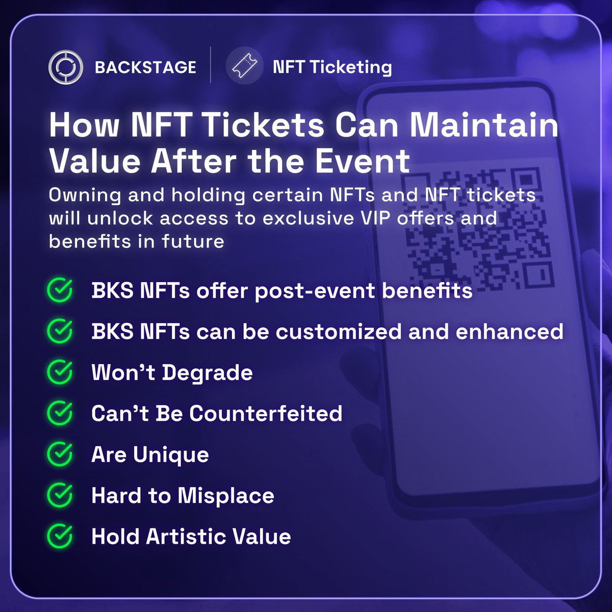 Receive your rewards and benefits automatically by owning Backstage #SmartTicket 🎁 The fun never ends!