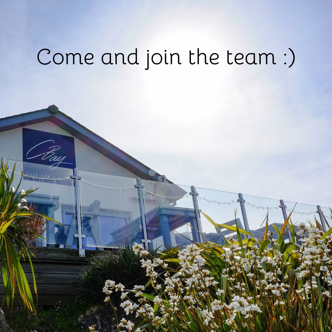 We have some lovely new opportunities here at C-Bay and
Crantock Bay Spa, so please do get in touch if you would like to come and join the team:

Sous Chef  
Front of House 
KP x 2 
Spa therapist 

Please send your CV to info@crantockbay.co.uk or pop in and say hello. :)