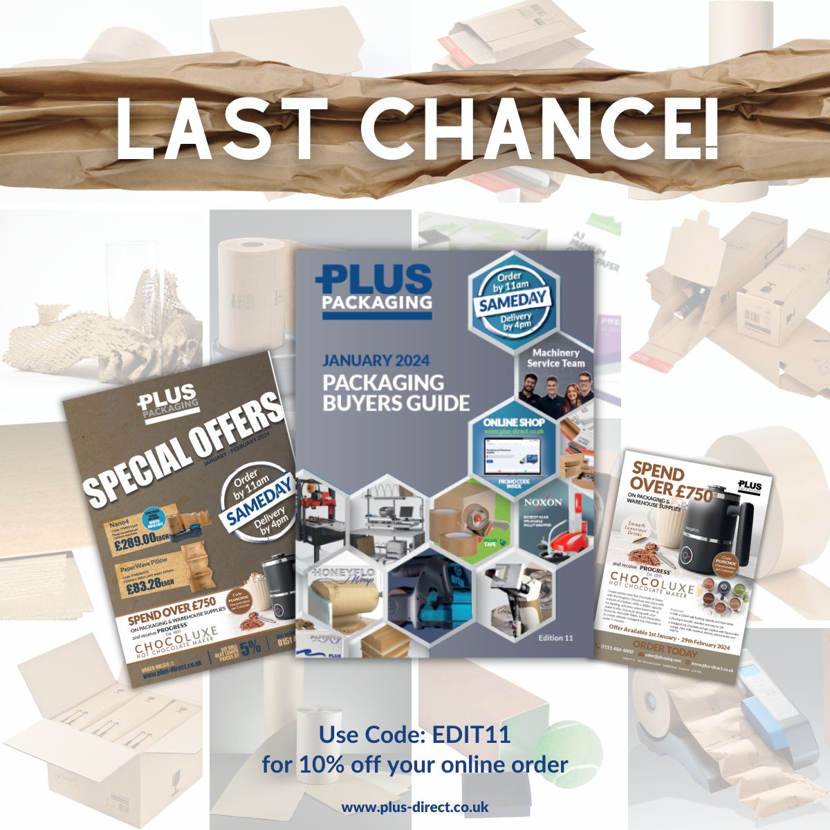 ⏰ Final Countdown Alert! ⏰ Today is your last opportunity to grab unbeatable deals from our special offer flyer - paper edition! 

Contact us for more details or to place your order. 📦

#SpecialOffers #PaperPackaging #PackagingSupplies