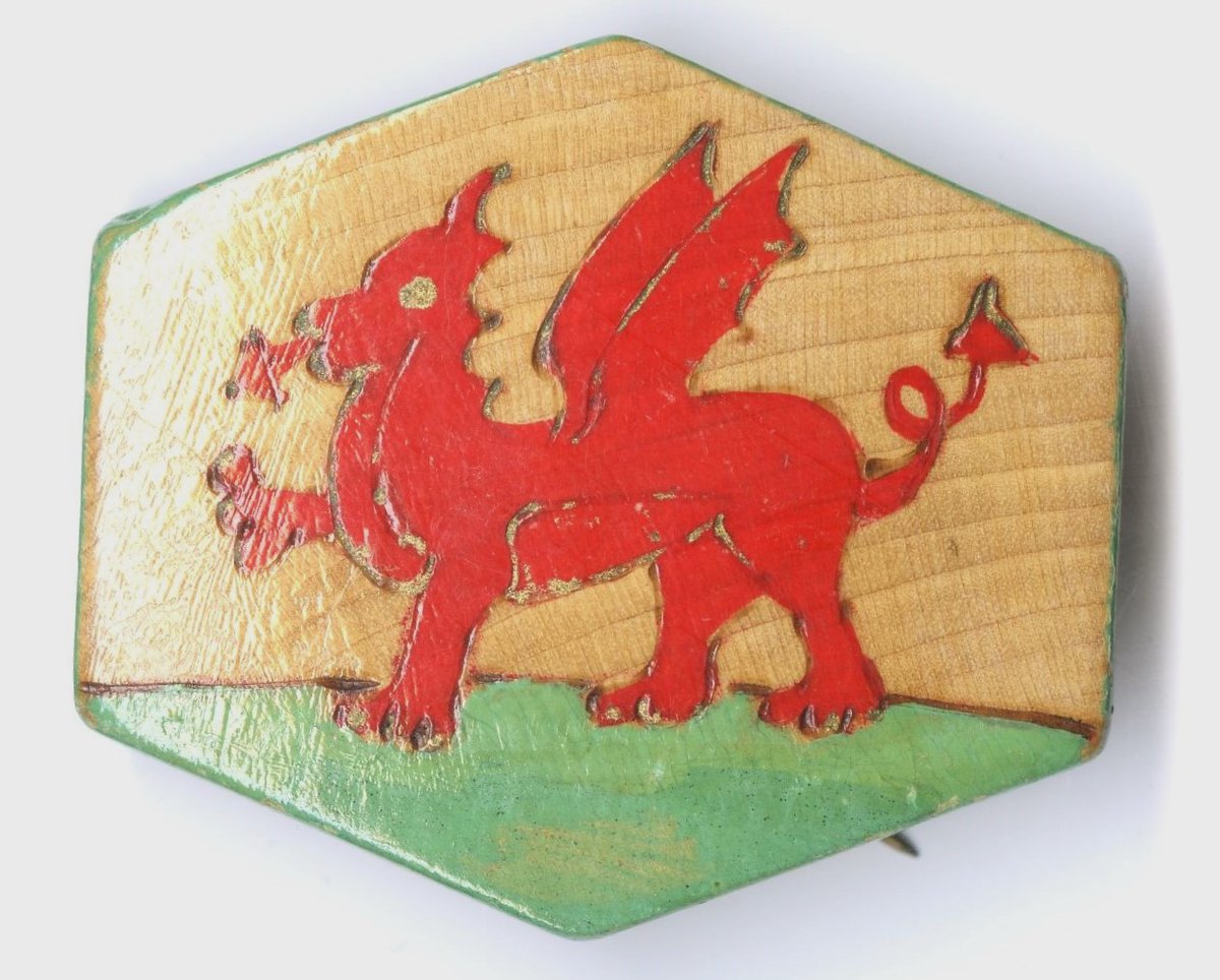 Happy Saint David’s Day! Wishing everyone a happy Saint David’s Day from Cyfarthfa Castle Museum & Art Gallery. Collection Image: Handmade Welsh Flag Badge CCM 804.004.6 #stdavidsday #DyddGwylDewi #Cymru