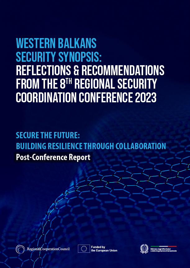 📢The new report from the <a href="/rccint/">RCC</a> "8th Regional Security Coordination Conference" is now available! It represents a valuable resource for anyone interested in understanding the region's security landscape and the complex challenges in the Western Balkans.  tinyurl.com/4psvses6