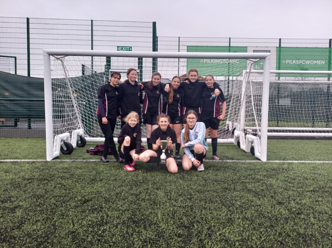 Our Year 7/8 Girls Football team were crowned St Helens 7 aside Champions in a competitive festival yesterday evening. The girls played 5, and won 5 without even conceding 1 goal! They have now qualified for the County Finals next term. Well done ladies. #cuthies #morethanaschool