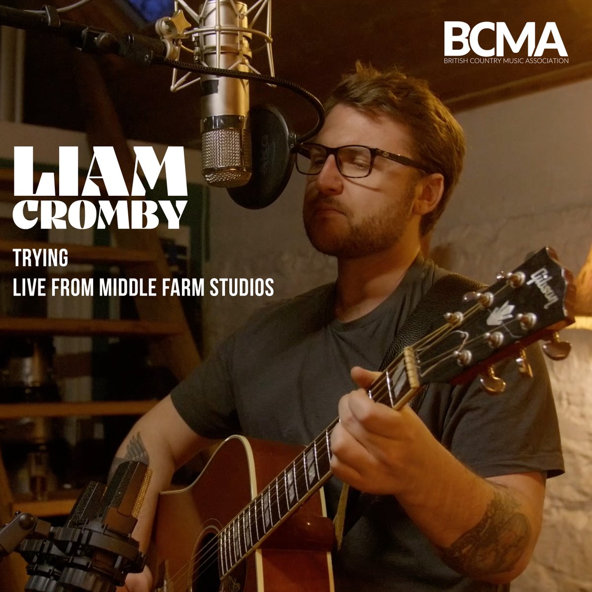 Hello everyone! The wonderful people over at @britishcma British Country Music Association are premiering my new video right now over on their Facebook page - this is a live in the studio video of me recording the actual album take of 'Trying'.