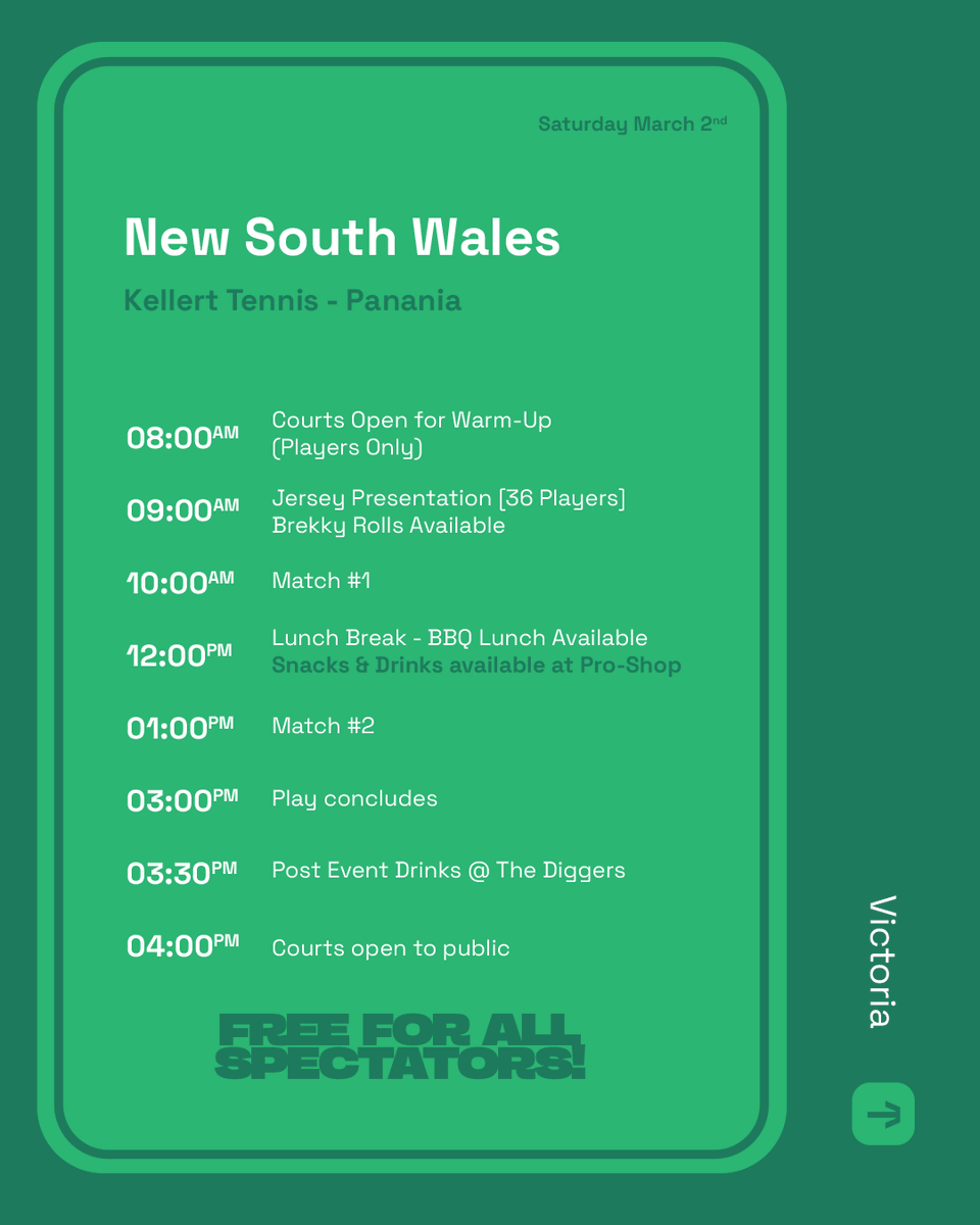 nplpickleball's tweet photo. NPL S1 - R1 SCHEDULES
SAT 02:03 | 10AM AEDT
Where will you be ? https://t.co/H4MJuYrX3B