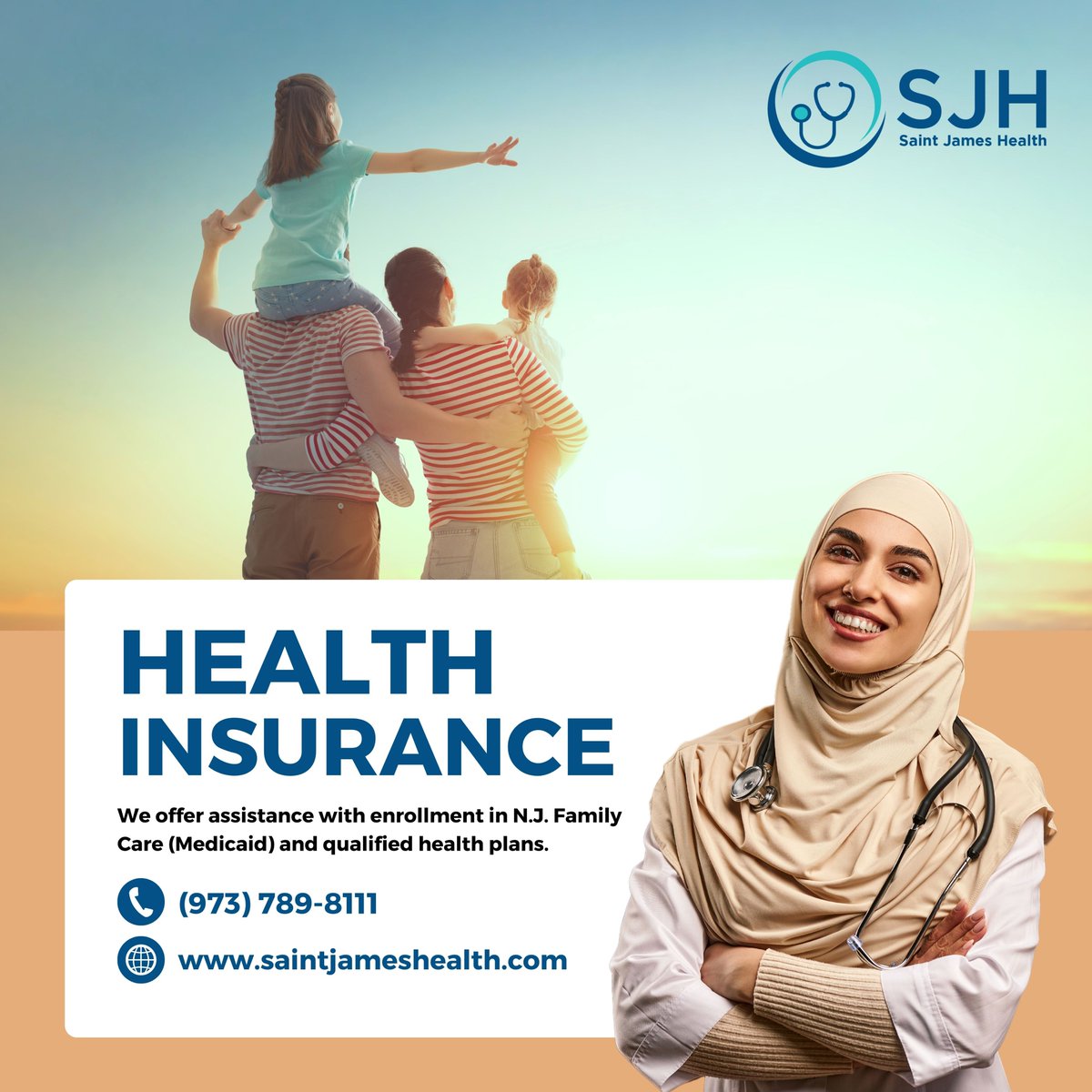 Health coverage tailored to your needs. Saint James Health is here to assist you in acquiring health insurance for qualified plans. Your peace of mind is our commitment.

#saintjameshealth #healthinsurance #healthcoverage #insuranceplans #healthcareoptions #coverageforall