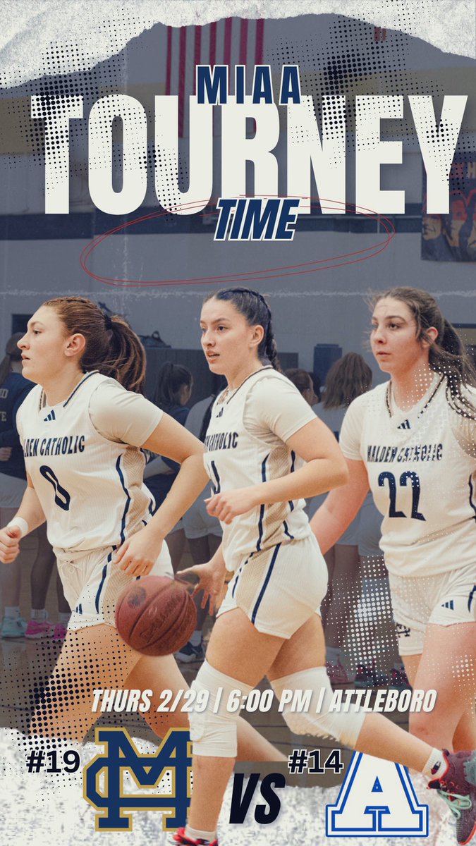 Malden Catholic High School Athletics (@mcathletics1) on Twitter photo MIAA DI Girls Basketball Tourney Day!
#14 <a href="/MaldenCatholic/">Malden Catholic</a> at #19 Attleboro 6:00pm
Parking in the back of the school Enter gym at the large A logo.
Β
Game Tickets Online Only at: gofan.co/app/school/MA2β¦
Admission: $7/$5
Β
Game Live Streaming: on:Β Β youtube.com/DoubleACS MIAA DI Girls Basketball Tourney Day!
#14 <a href="/MaldenCatholic/">Malden Catholic</a> at #19 Attleboro 6:00pm
Parking in the back of the school Enter gym at the large A logo.
Β
Game Tickets Online Only at: gofan.co/app/school/MA2β¦
Admission: $7/$5
Β
Game Live Streaming: on:Β Β youtube.com/DoubleACS