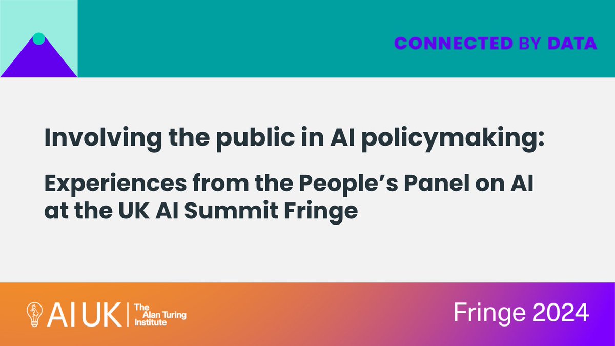 What role can deliberative mini-publics play in shaping the future of AI?

This conversation will take place 14:00 - 15:00 UK time, Thursday 7 March 2024 on Zoom.

For more information and for the link to register visit: connectedbydata.org/events/2024-03…