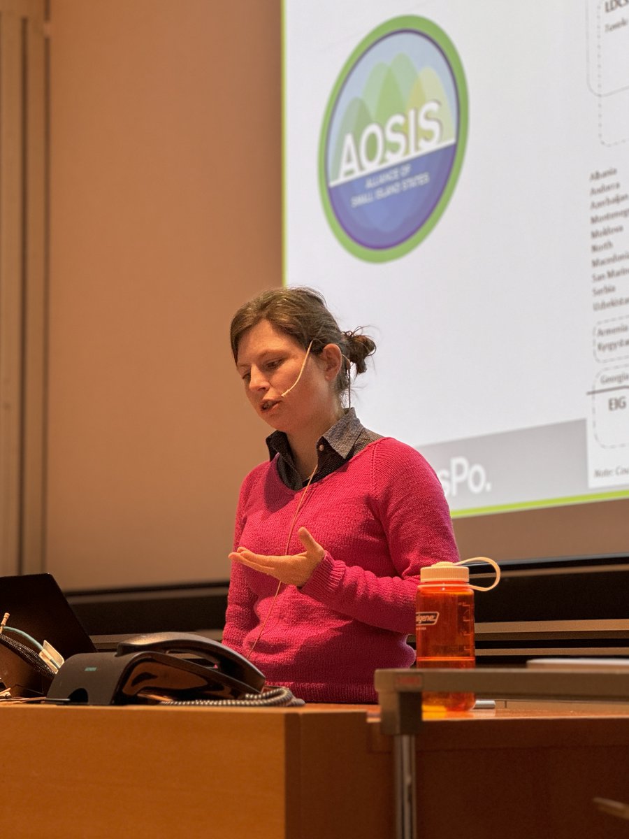 We warmly thank Carola Klöck for her talk about her work at the @CERI_SciencesPo on understanding small states' presence and participation in UN Climate Negotiations. More info: u.ethz.ch/Y0t0x @ETH_en | @bernauereth