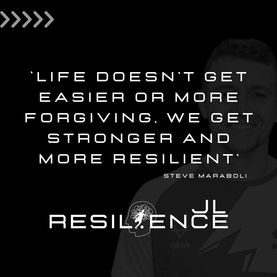 “Life doesn’t get easier or more forgiving, we get stronger and more resilient.”

#footballersjourney #jlresilience #joeleesley #football #highsandlows #mentalhealth #mentalhealthinsport #mentalhealthawareness