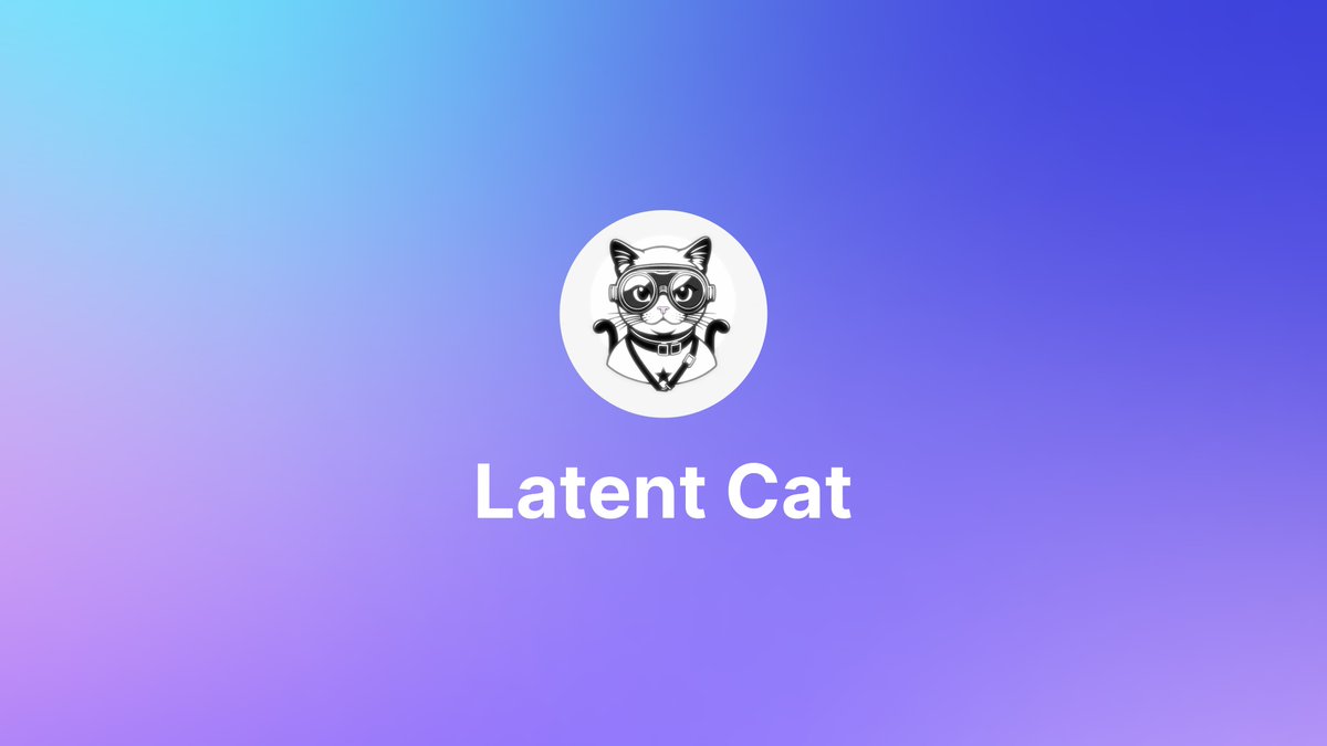 Latent Cat (@latent_cat) on Twitter photo 