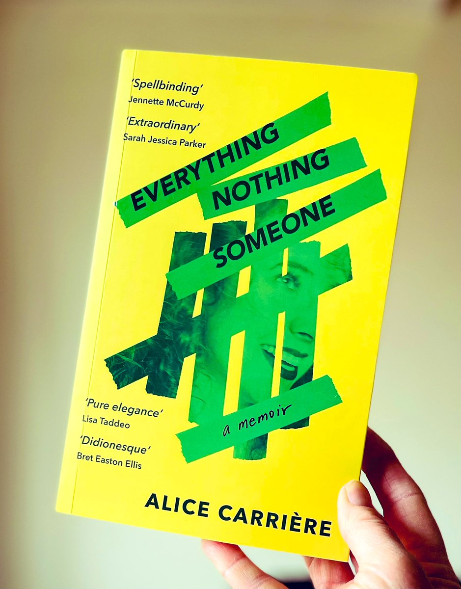 Thank you so much to @theotherkirsty for my copy of #EverythingNothingSomeone by <a href="/1steditionalice/">Alice Carrière</a> from <a href="/AllenAndUnwinUK/">Allen & Unwin UK</a>

Described as a memoir and a love story, Alice comes of age in a world of glamour, excess and neglect.

I knew I wanted to read it as soon as I heard about it.