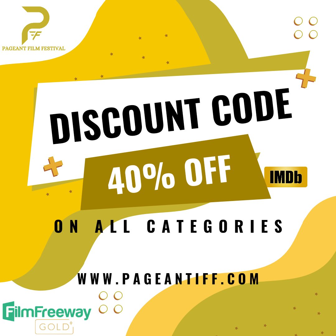 Use our discount code to get an exclusive discount. Hurry up! Join us now.

#discountcode #filmsubmission #filmfestival #filmmaker