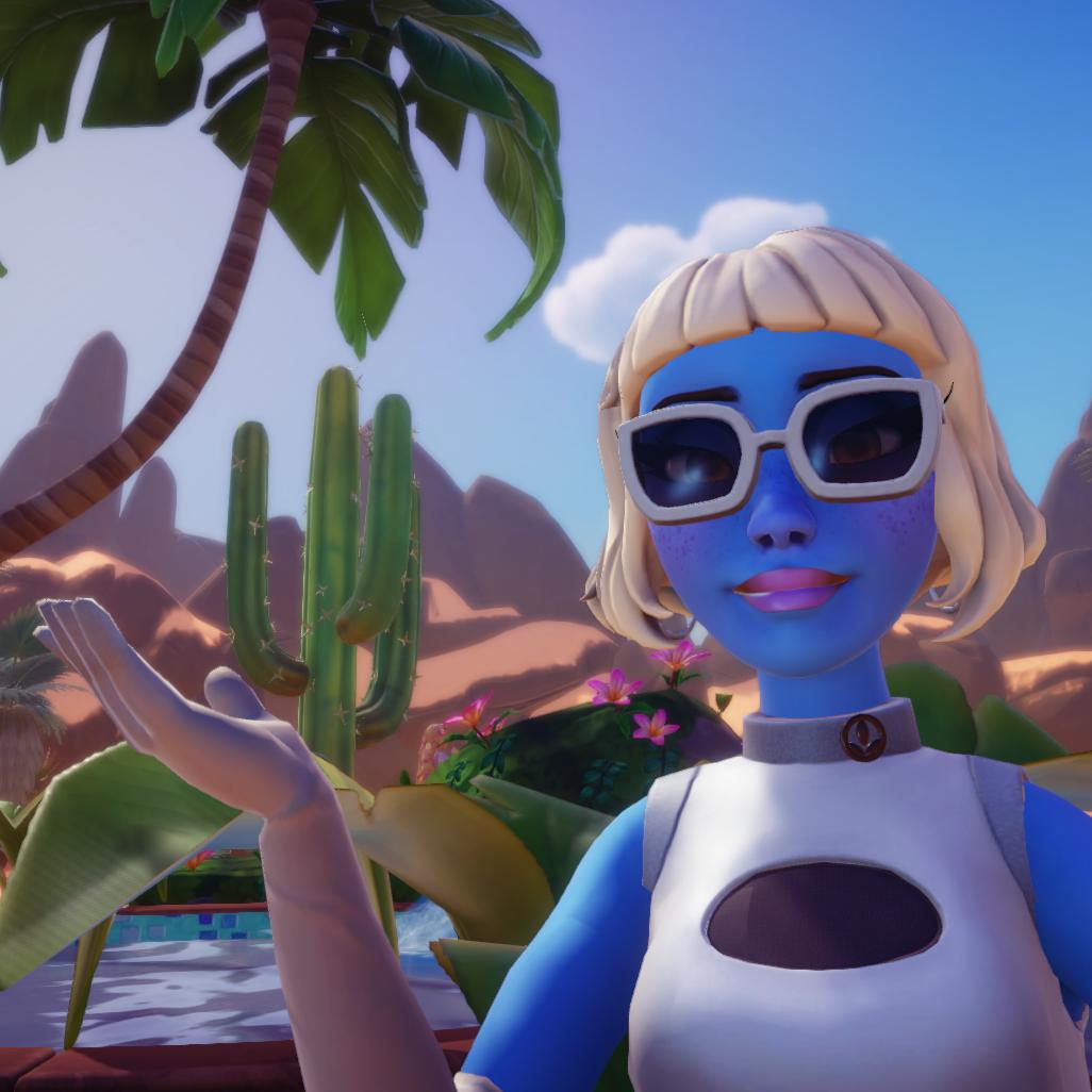 refrayne's tweet image. @JunoBirch With the most recent update to disney dreamlight valley, I HAD to make my favorite alien of course! I gave her a home and everything :") I hope I did you justice, Juno!!! &amp;lt;3

ps. I know the gloves and glasses aren't right, I tried my best! :c