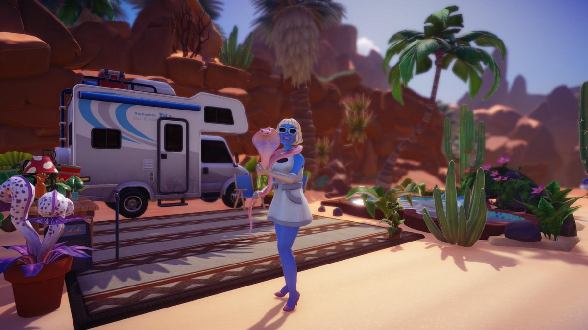 refrayne's tweet image. @JunoBirch With the most recent update to disney dreamlight valley, I HAD to make my favorite alien of course! I gave her a home and everything :") I hope I did you justice, Juno!!! &amp;lt;3

ps. I know the gloves and glasses aren't right, I tried my best! :c