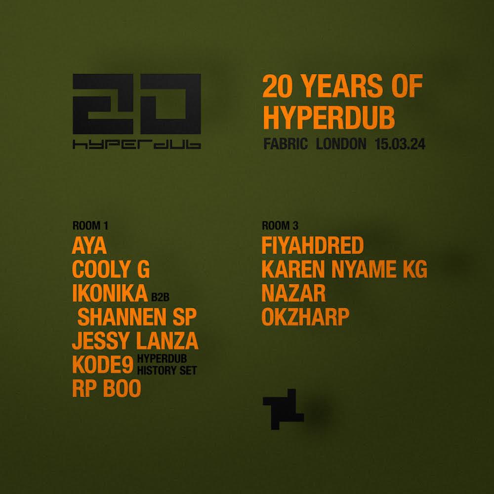 In London soon for 20 years of <a href="/Hyperdub/">Hyperdub</a> at <a href="/fabriclondon/">fabric</a> 
15.03.2024

ra.co/events/1846798