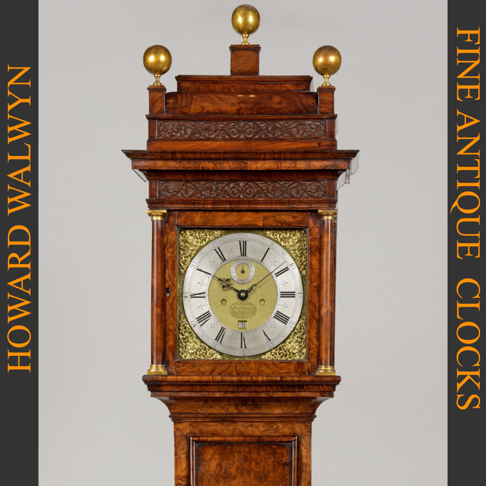 HowardWalwyn's tweet photo. THOMAS TOMPION &amp; EDWARD BANGER, N° 463
London circa 1707
A fine and rare Queen Anne period ‘Type 3’ longcase clock by this famous partnership.
The case is veneered with figured walnut. 
https://t.co/anPBRZdgPw
#antiqueclocks #longcaseclocks #tallcaseclocks #londonclocksdealer https://t.co/BmVE2Q0oaX