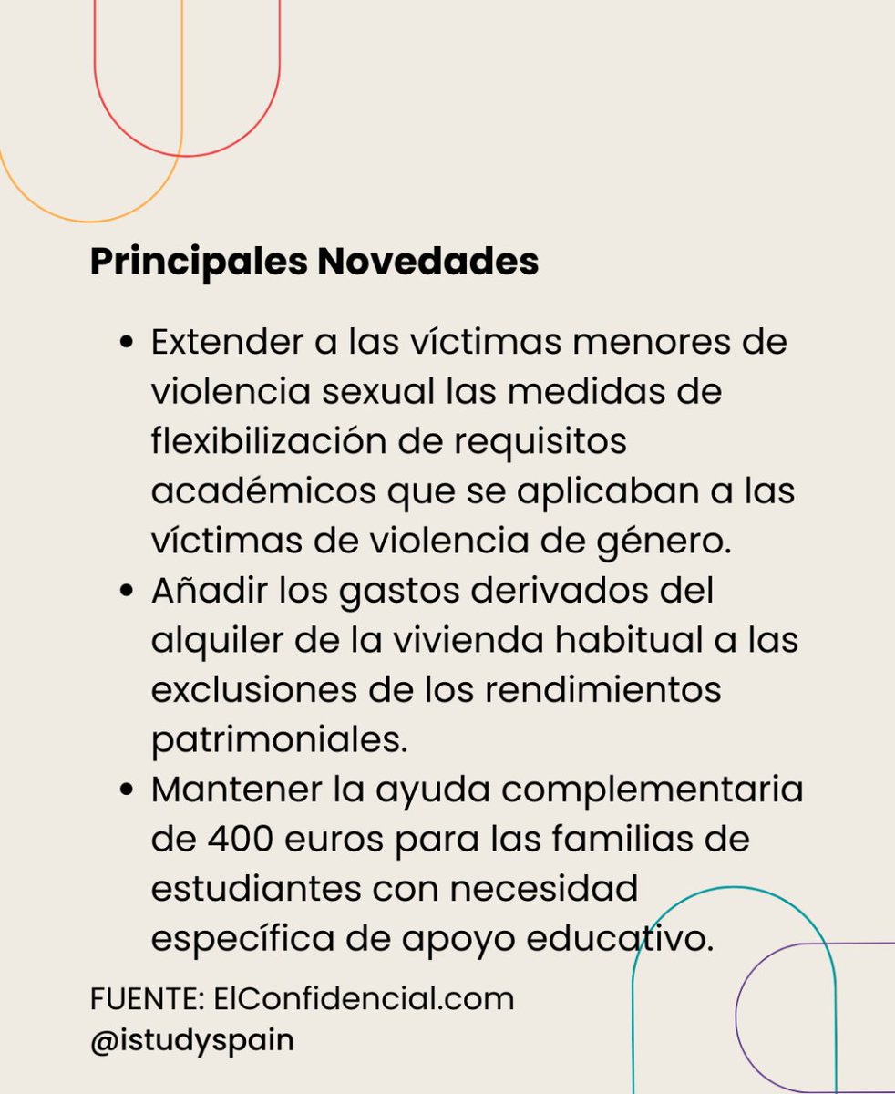 istudyspain's tweet image. Continuación: Becas MEC para el curso 2024-2025. 

#estudiarenespaña #istudyspain #estudiaenespaña #españa #becas