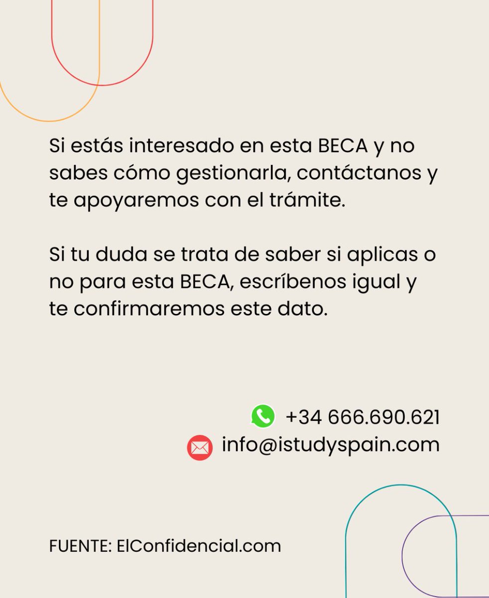 istudyspain's tweet image. Continuación: Becas MEC para el curso 2024-2025. 

#estudiarenespaña #istudyspain #estudiaenespaña #españa #becas