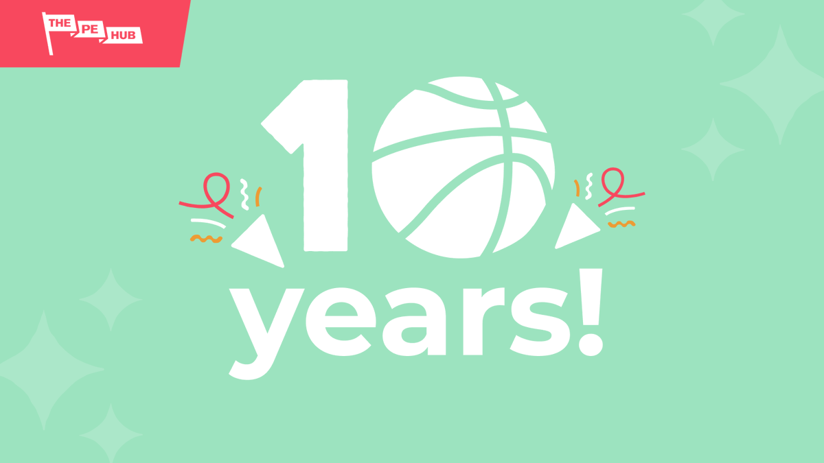 Here’s to 10 years of The PE Hub! It’s been an amazing journey so far and we are truly thankful for everyone that’s made it possible!
Thank you all for your incredible support as we continue to share enjoyment for PE, empower teachers and inspire young people together.