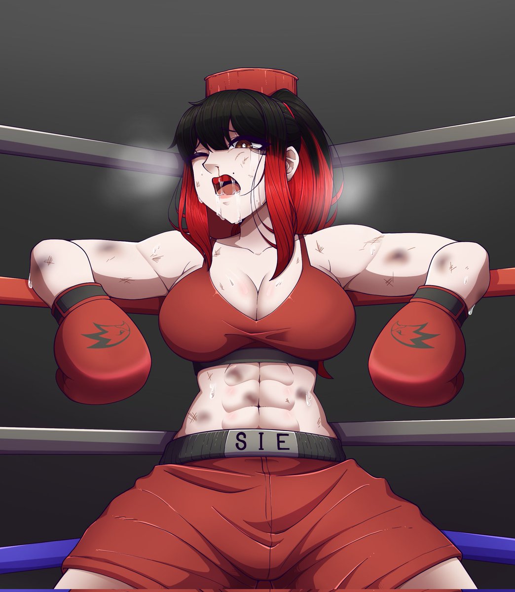 Siyigah's tweet photo. The final round will begin soon, will Sie be able to survive until the end or will Sie knock his opponent out and the worst case scenario is Sie being KO'd at the hands of his opponent?

Artist @panggilaja_mbah https://t.co/XWzmY936UP