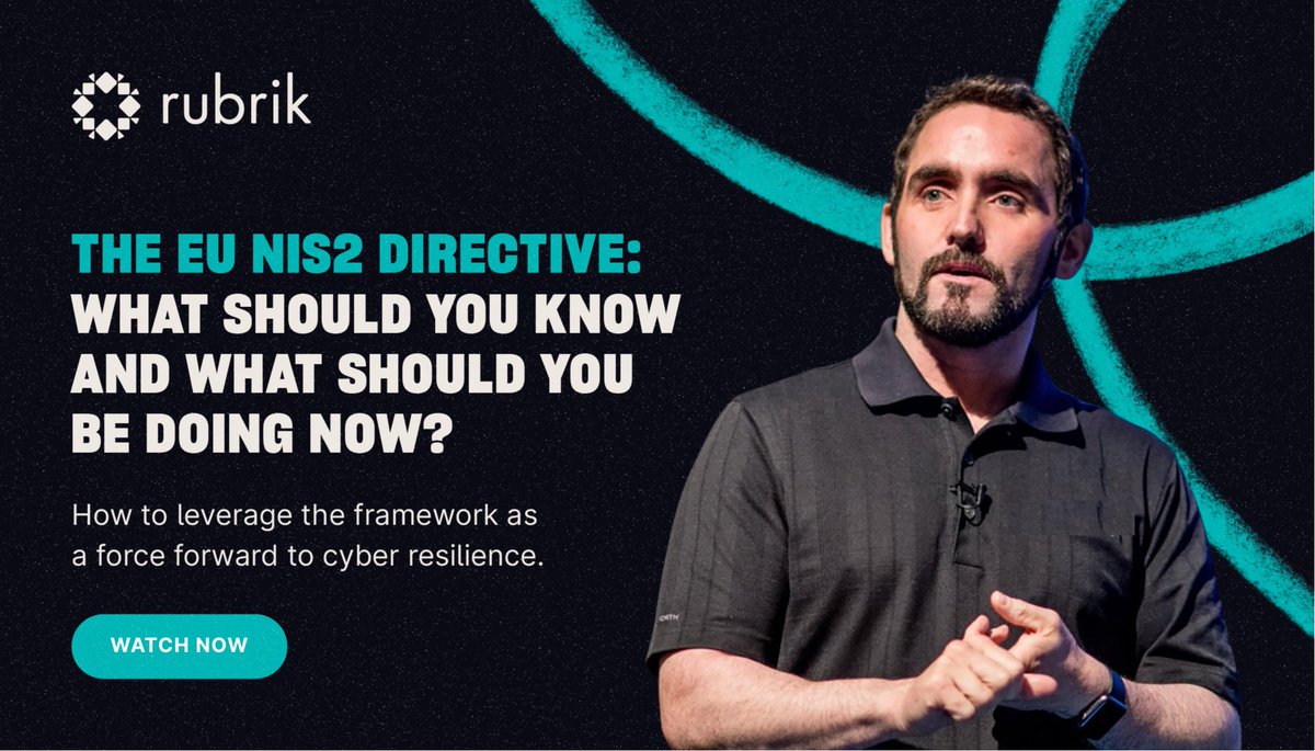 Are you up to date on NIS2? Watch this to learn how #NIS2 is tightening the grip on security controls and what this means for organisations like yours: rbrk.co/3vrd9L2