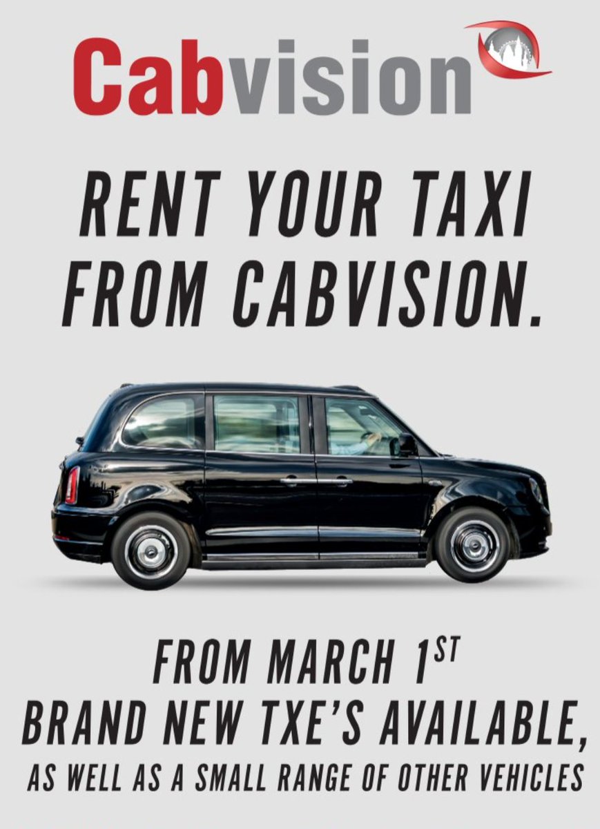 Need a cab, call us on 0207 6556970 or enquire online cabvision.com/taxi-rental