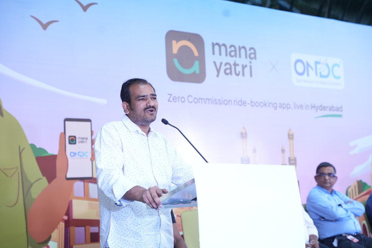 TGPWU's tweet photo. Team @manayatri A hearty congratulations on your grand Launch and wishing you all the best and good luck!

Hyderabad Zero Commission Auto/Cab App Launched @manayatri and @ONDC_Official India launch zero commission auto/cab rides in Hyderabad. https://t.co/BmPPs2Vqsh