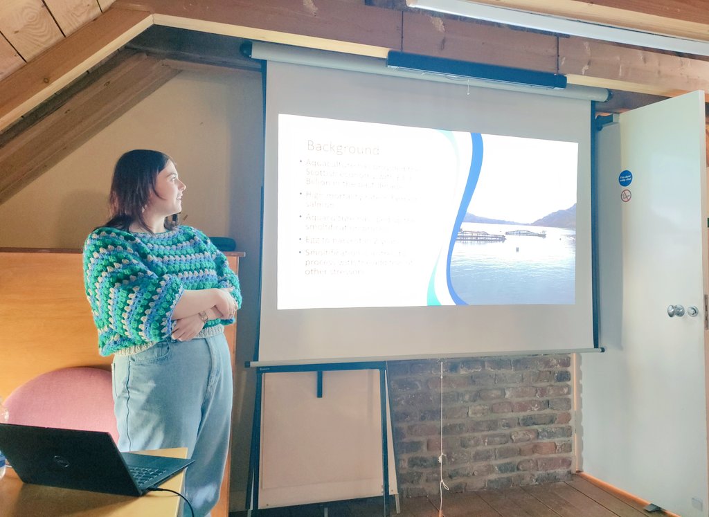 @FishLadyLauren, who is part of the #NoWPaS2024 organising committee, presented her study on how the disruption to circadian rhythms could lead to immune suppression in farmed #Atlanticsalmon